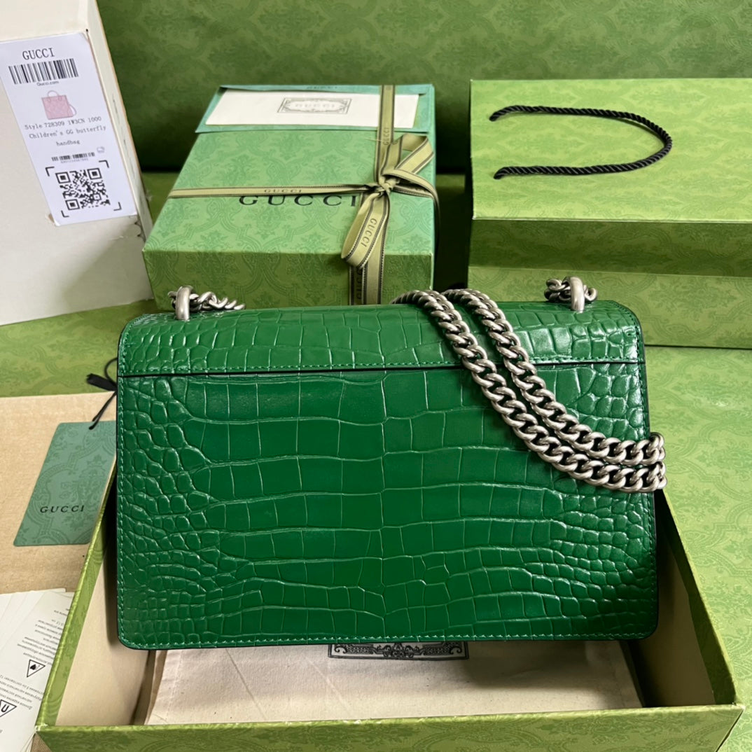 Gucci Crocodile Dionysus Small Shoulder Bag