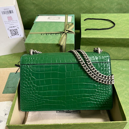 Gucci Crocodile Dionysus Small Shoulder Bag