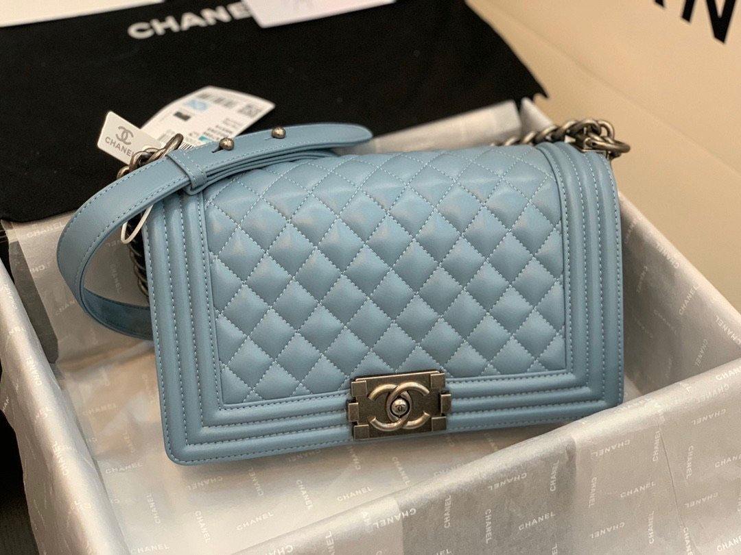 Chanel Calfskin Quilted Boy Flap