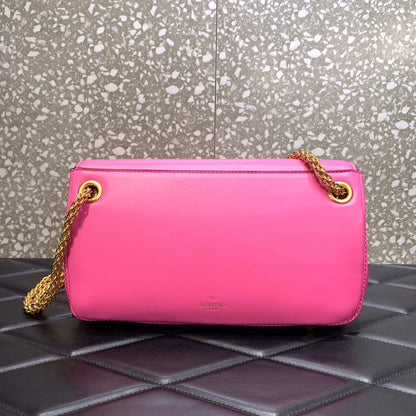 Valentino Stud Sign Nappa Shoulder  Bag