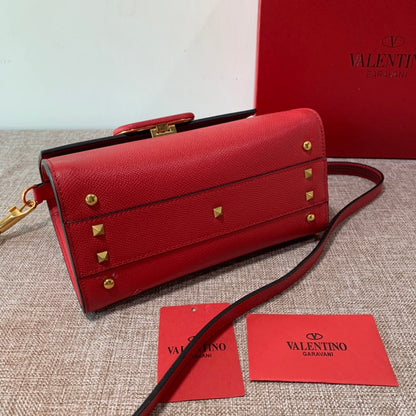 Valentino Garavani Small Vsling Grainy Calfskin Bag