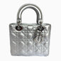 Lady Dior ABCdior Small Silver Cannage Lambskin Handbag Rovelle Bags