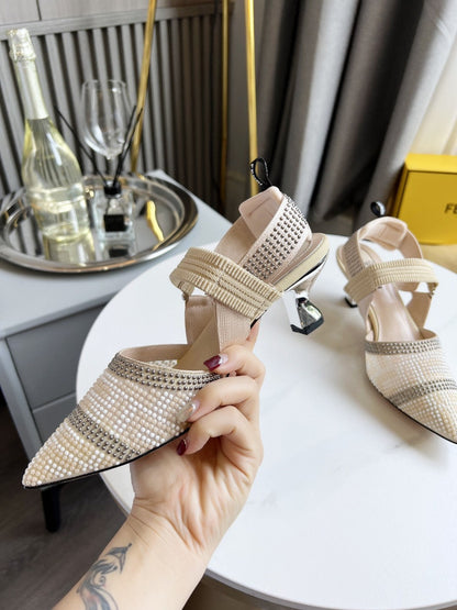 Fendi Colinri Slingback Heels