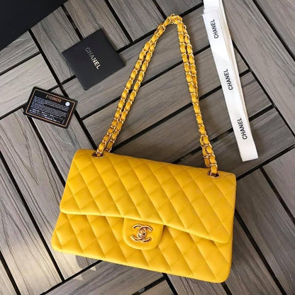 Chanel Caivar Double Flap Bag