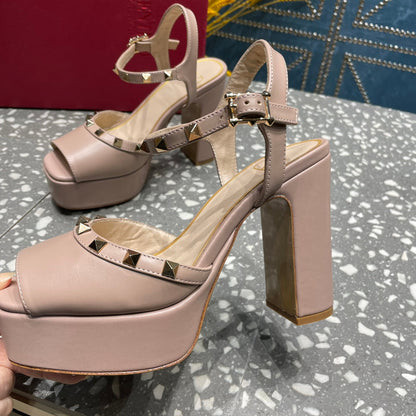 Valentino Tan-go Platform Patent Leather Sandal 155MM