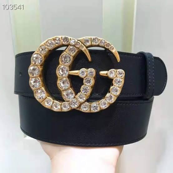 Gucci Crystal Double G Belt