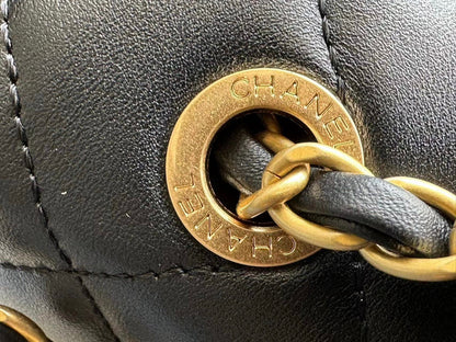 Chanel Front Logo Flap Bag