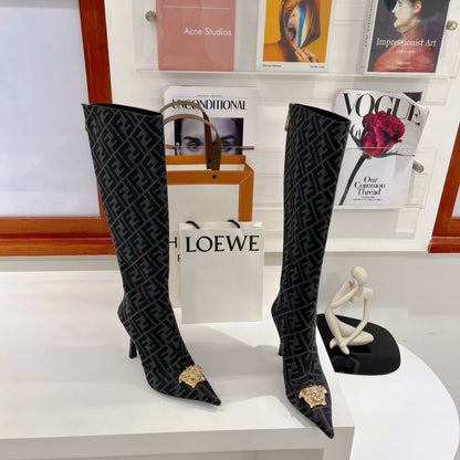 Versace Fendace FF Jaccquard Boots