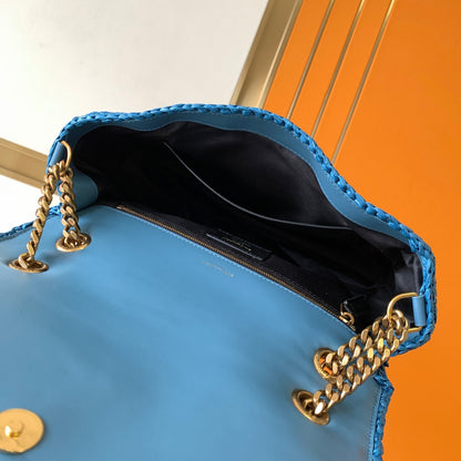 YSL Niki Medium Chain Bag In Raffia