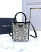 Prada Satin Tote Bag with Crystals