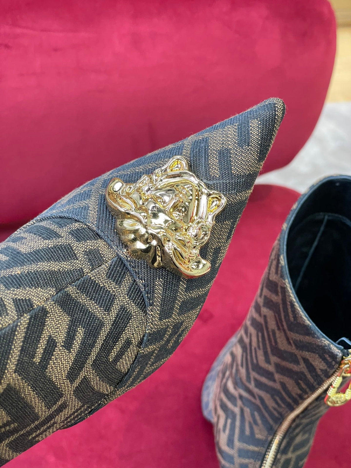 Versace Fendace FF Jaccquard Boots
