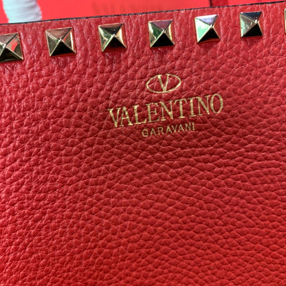 Valentino Garavani Rockstud Calfskin Grainy Tote Bag