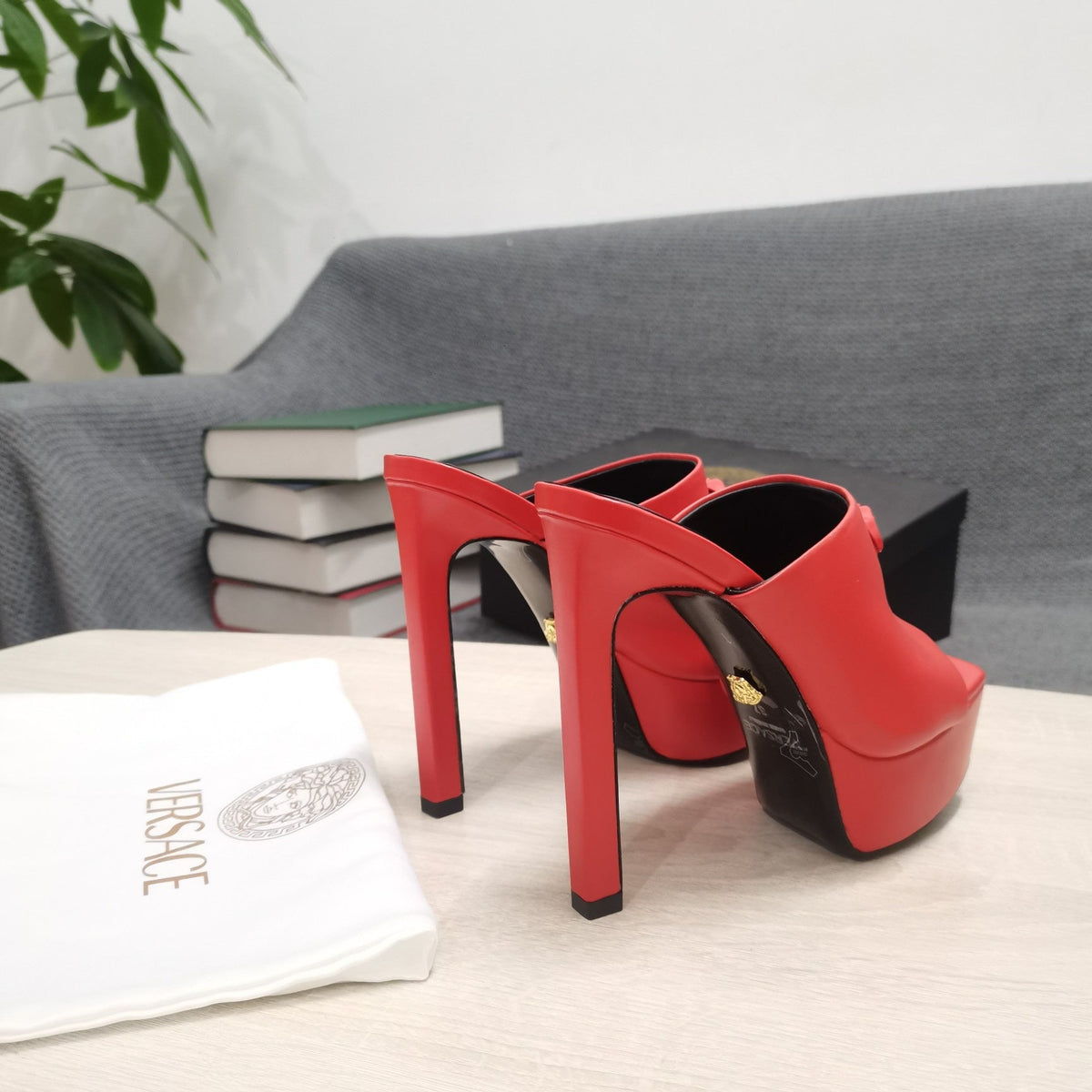 Versace LA MEDUSA PLATFORM MULES