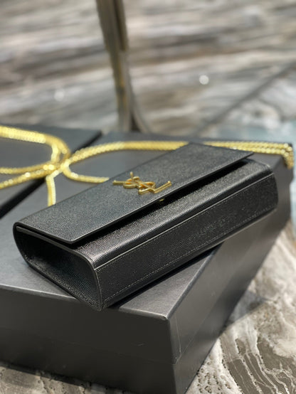 YSL Kate Medium In Grain Poudre embossed Leather Bag