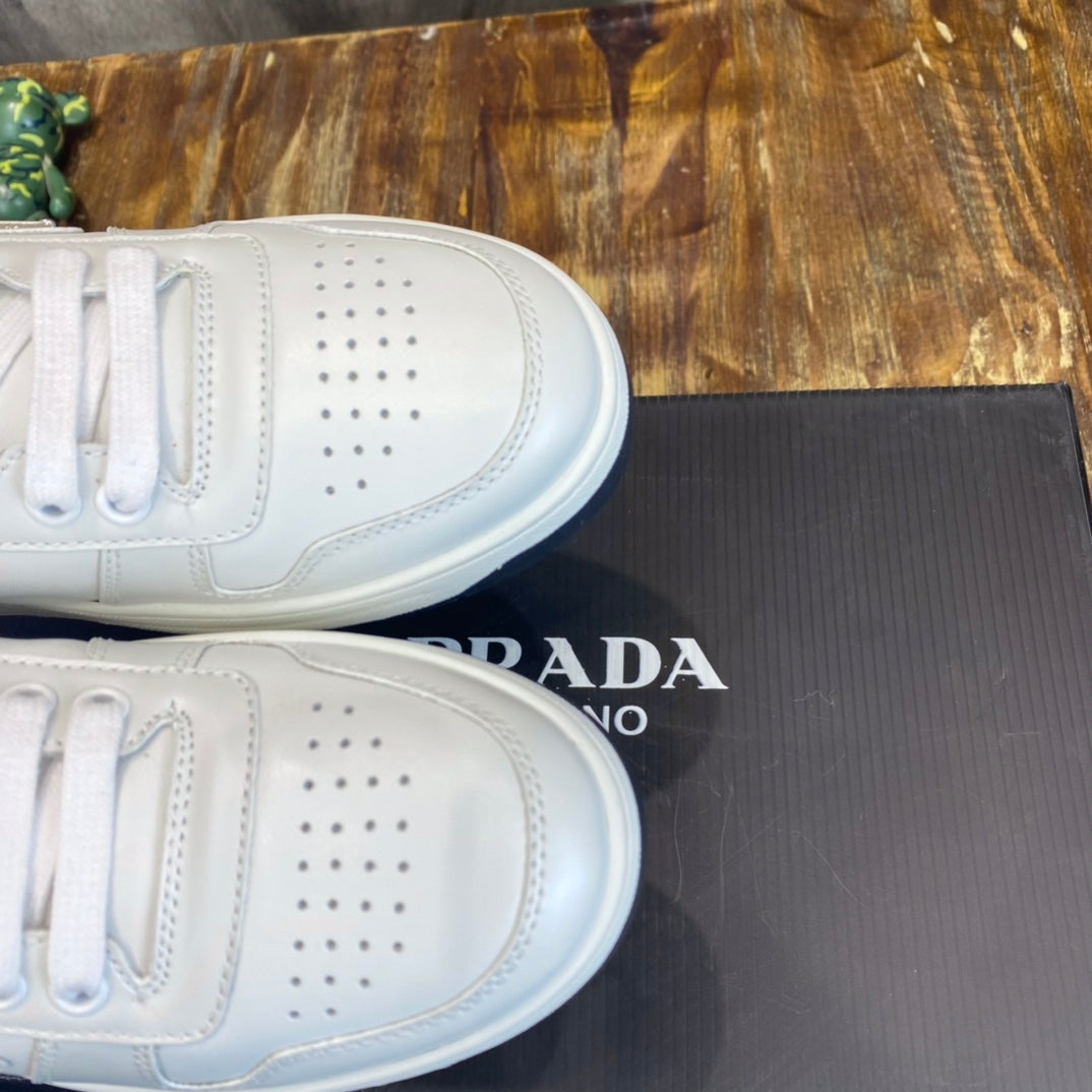 Prada Downtown Leather Sneakers