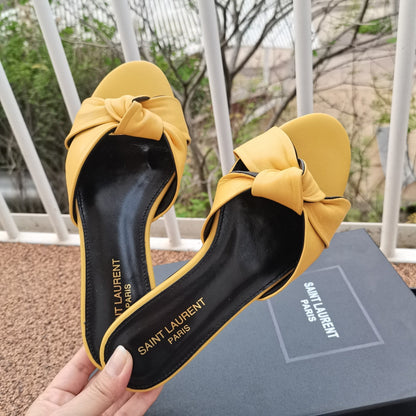 YSL Bianca Flat Mule Sandal