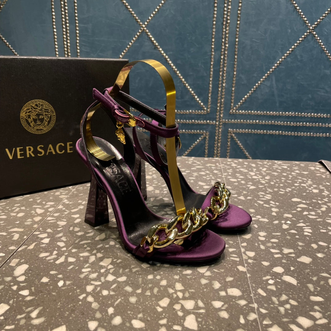 Versace  Medusa Chain High Heel Sandals