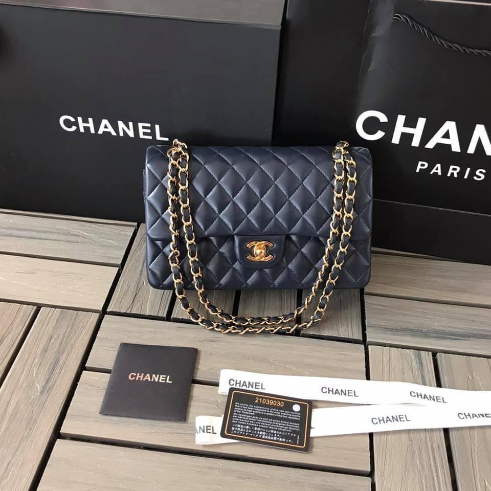 Chanel Caivar Double Flap Bag