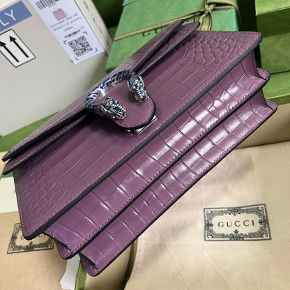 Gucci Crocodile Dionysus Small Shoulder Bag