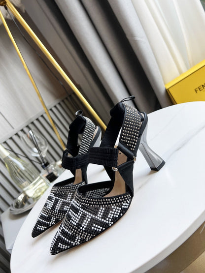 Fendi Colinri Slingback Heels