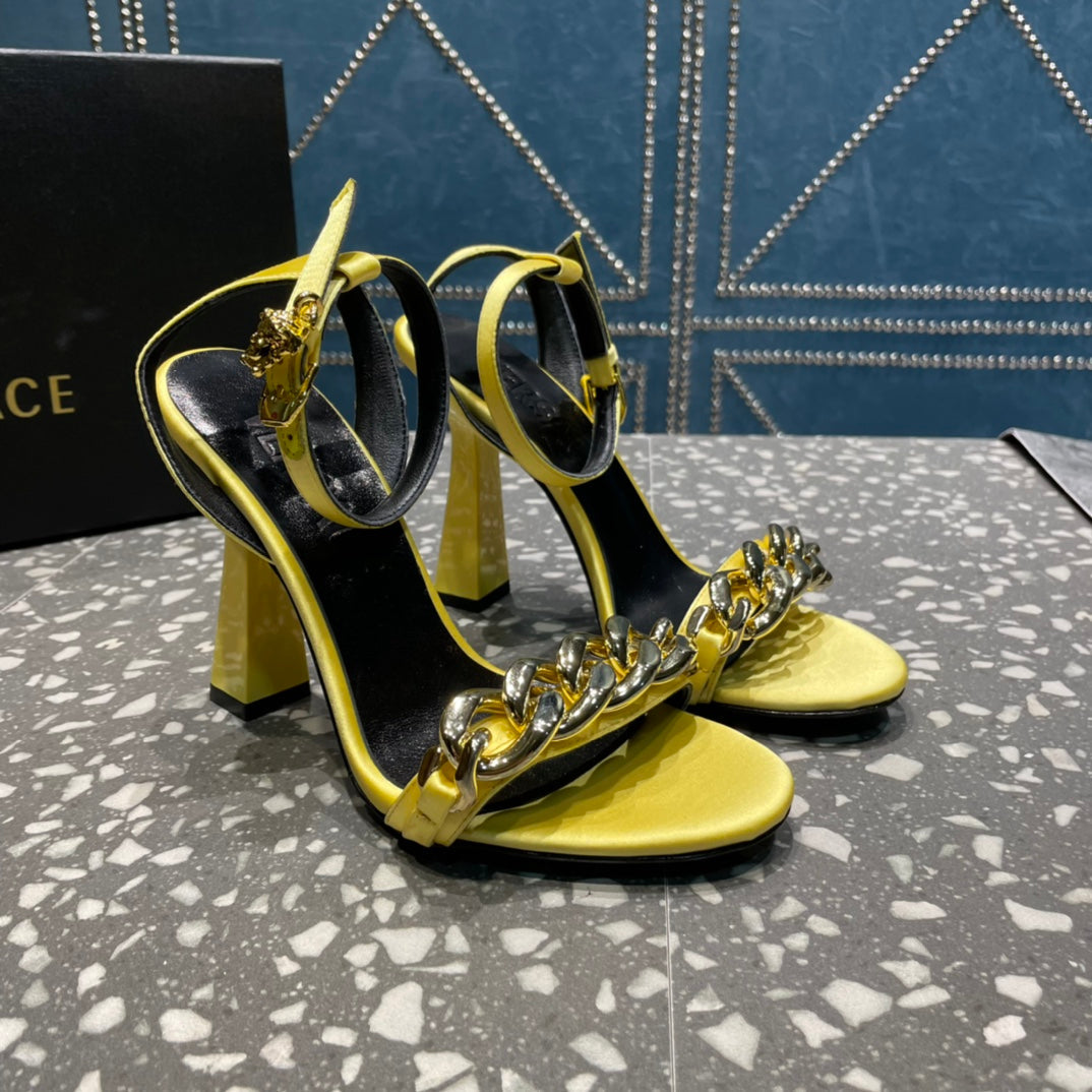 Versace  Medusa Chain High Heel Sandals