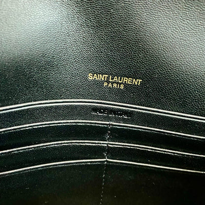 YSL Cassandre Envelope Chain Wallet In Smooth Leather