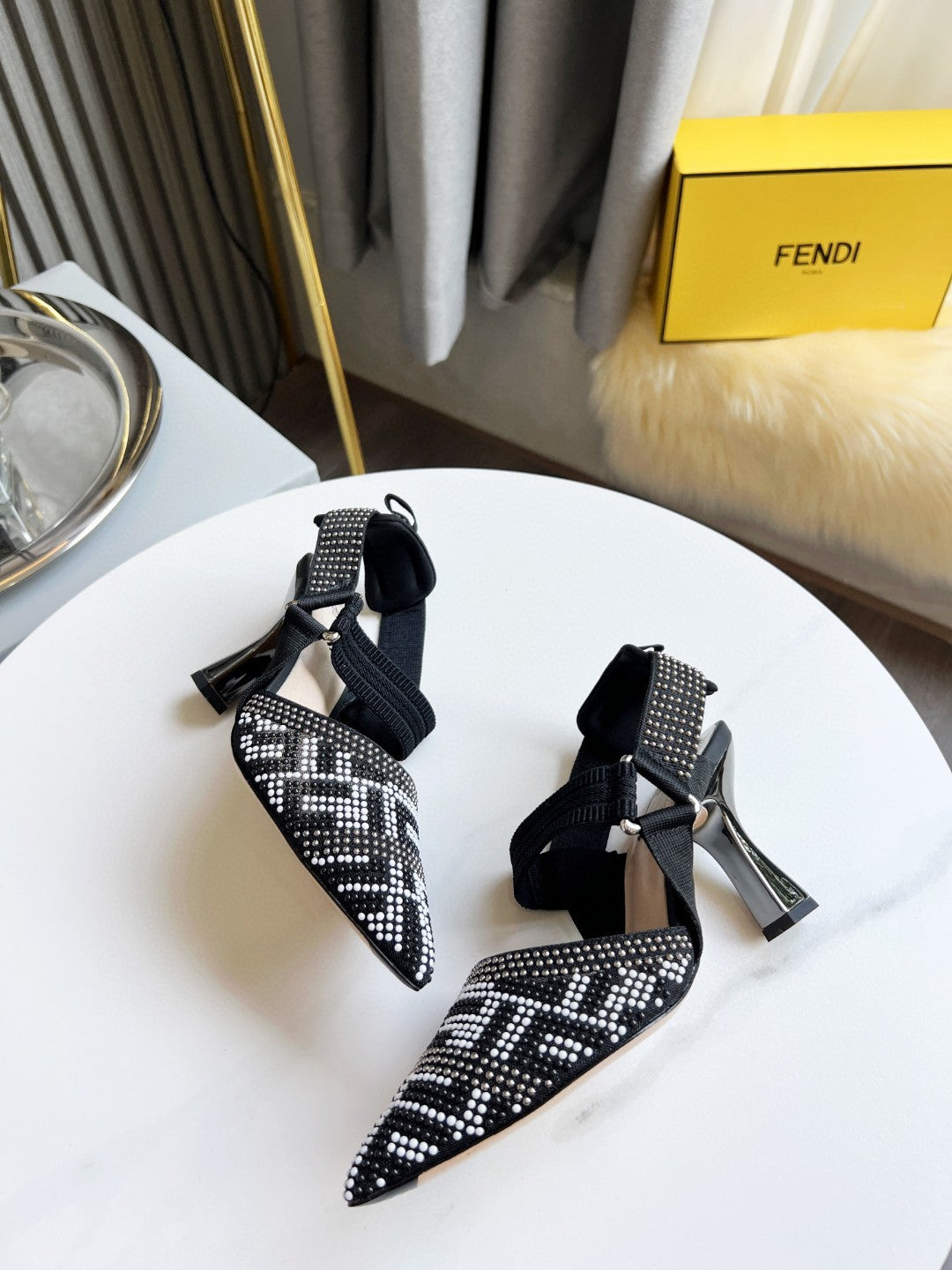 Fendi Colinri Slingback Heels
