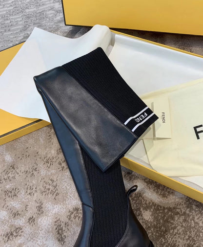Fendi Rockoko Knee High Boots