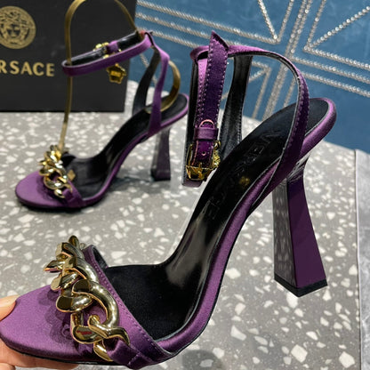 Versace  Medusa Chain High Heel Sandals