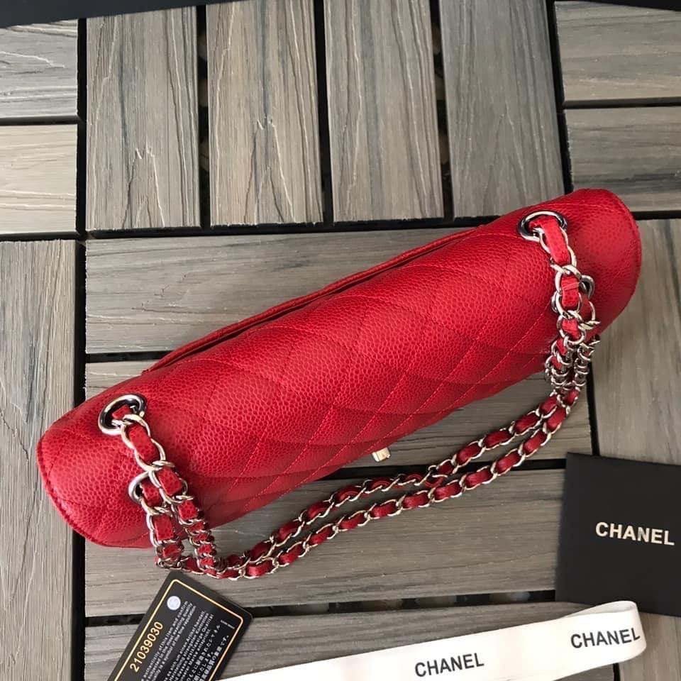 Chanel Caivar Double Flap Bag