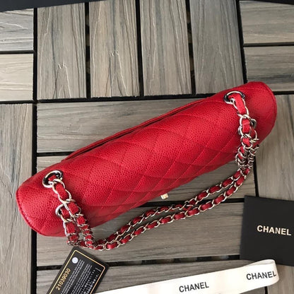 Chanel Caivar Double Flap Bag