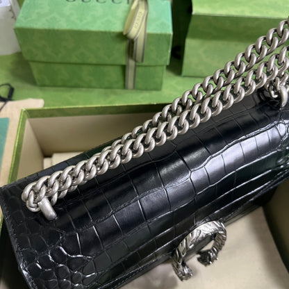 Gucci Crocodile Dionysus Small Shoulder Bag