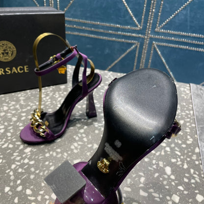 Versace  Medusa Chain High Heel Sandals