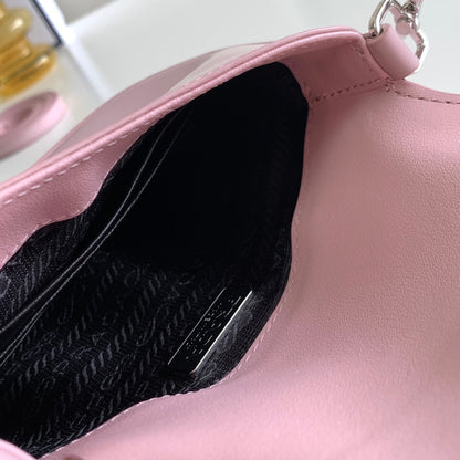Prada Cleo brushed Leather Shoulder Bag With Flap
