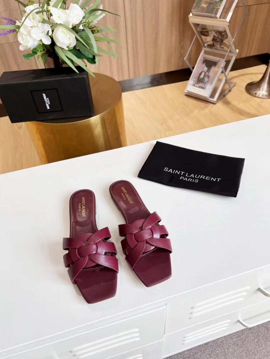 YSL Tribute Flat Mule