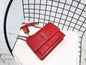 YSL Medium Sunset In Crocodile Embossed Shiny Leather Bag