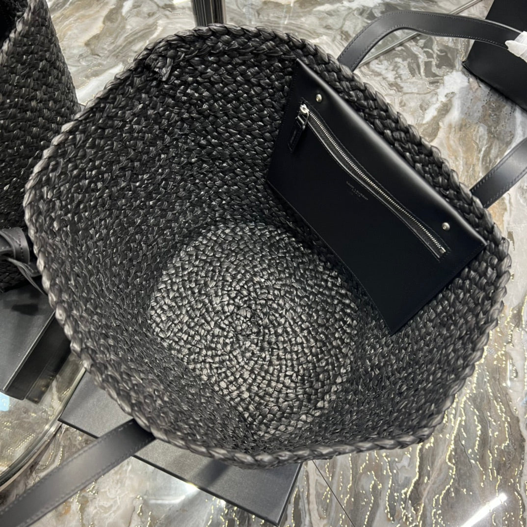 YSL Painer Medium Bag In Raffia