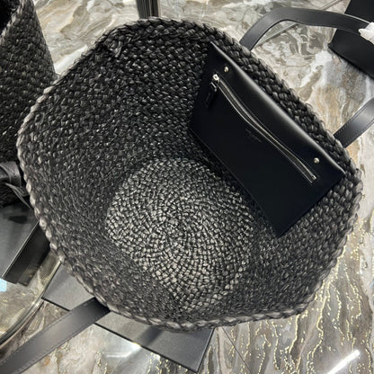 YSL Painer Medium Bag In Raffia
