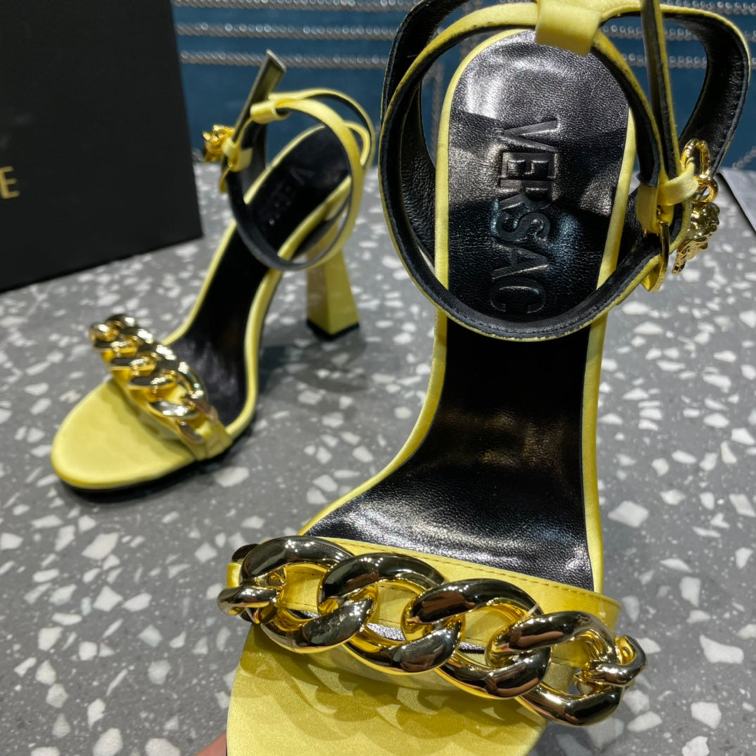 Versace  Medusa Chain High Heel Sandals