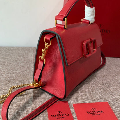 Valentino Garavani Small Vsling Grainy Calfskin Bag
