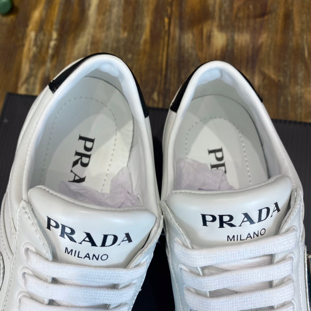 Prada Downtown Leather Sneakers