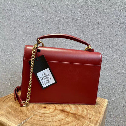 YSL Medium Sunset Satchel IN Smooth Leather Bag