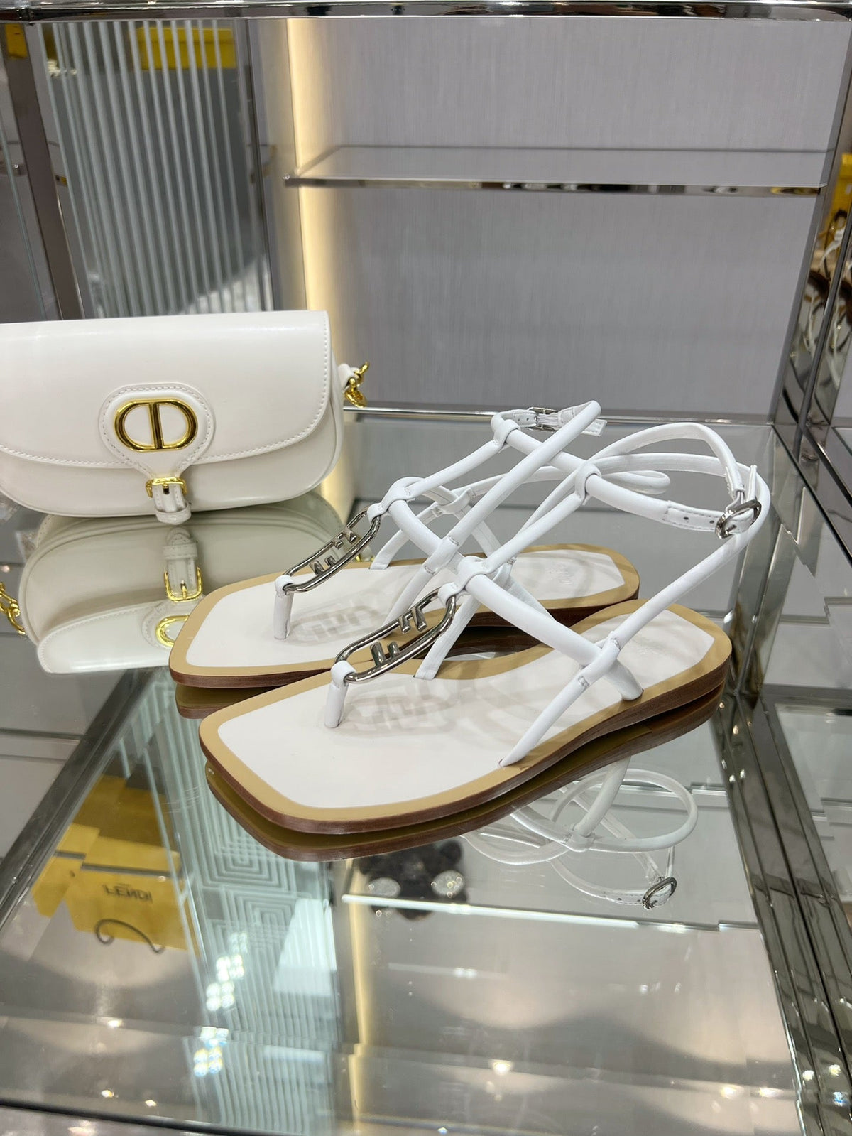Fendi O'Lock Sandals