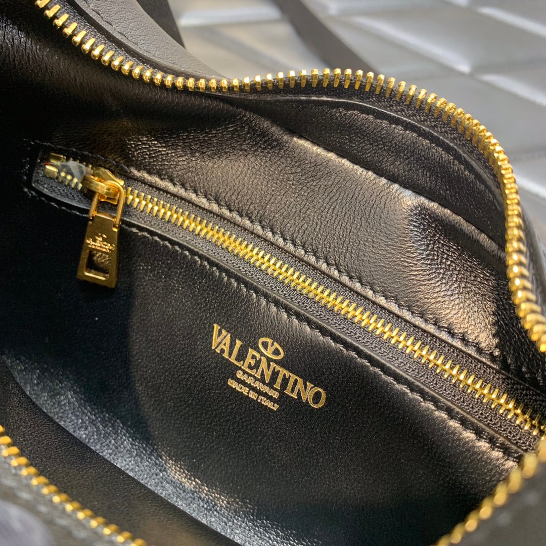 Valentino Stud Sign Hobo Bag