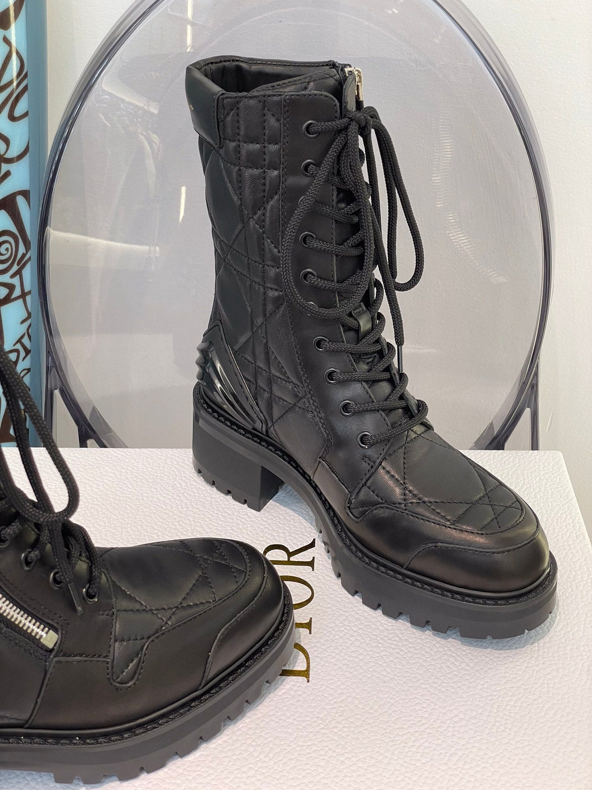 Christian Dior  D Leader Ankle Boots
