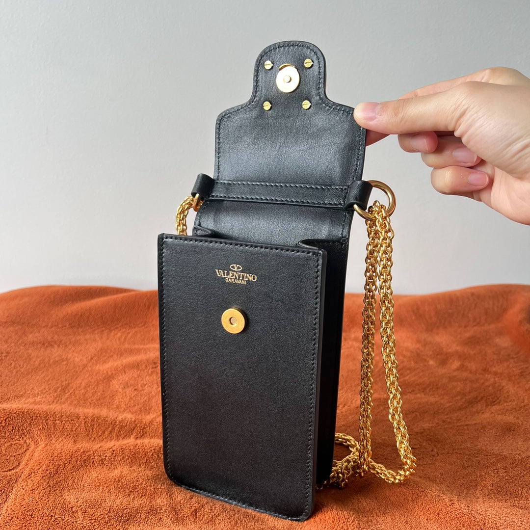Valentino Garavani Loco Phone Case With Chain