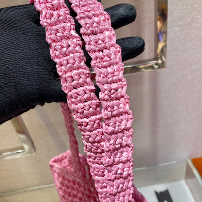 Prada Raffia Tote Bag