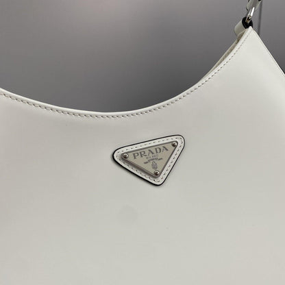 Prada Cleo Brushed Leather Shoulder Bag