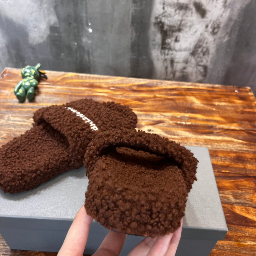 Balenciaga Furry Slide Sandals