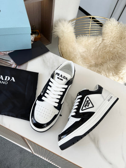 Prada District Leather Sneakers